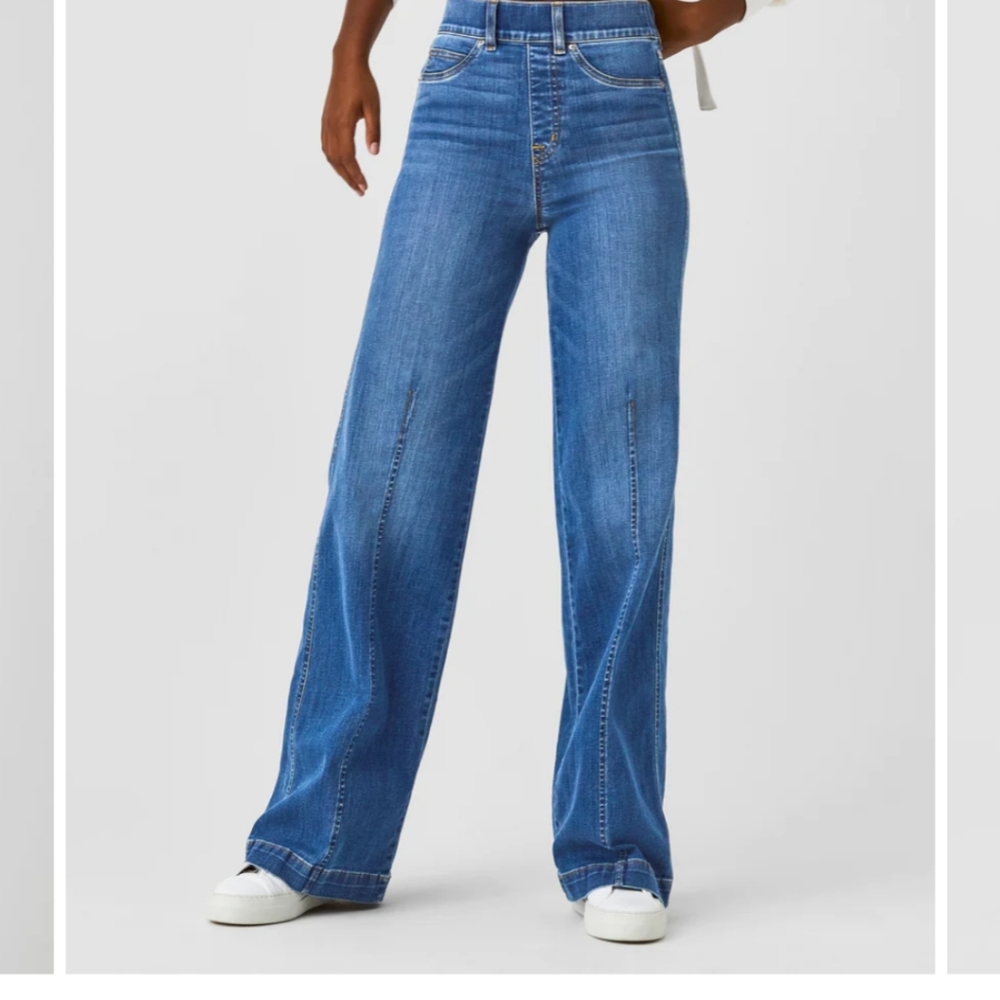 Spanx wide leg jeans